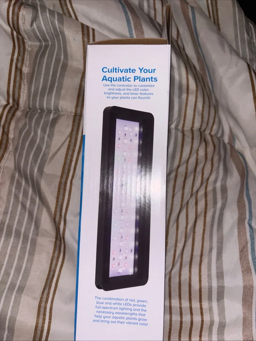 Black Clip-On LED Plant Light for Aquariums